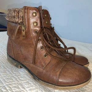 Brown booties